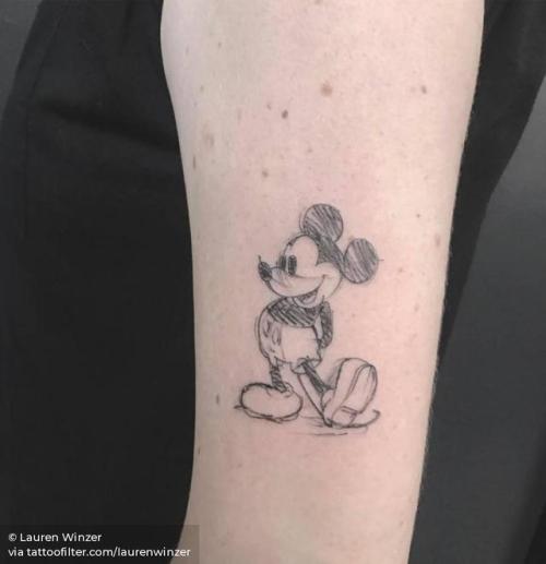 Aggregate 145+ mickey mouse sketch tattoo latest