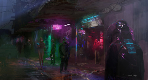 this-is-cool:The superb sci-fi and cyber punk themed digital...