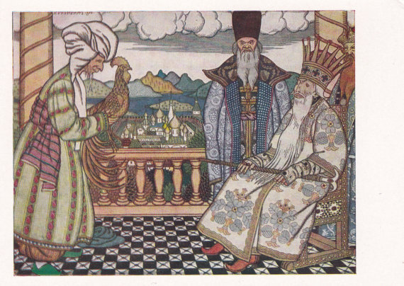 “Golden Cockerel”, Russian fairy tale illustration by Ivan Bilibin (postcard from 1961)
Listed on Etsy: http://ift.tt/2iAcfnA