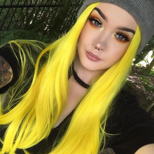 Neon Yellow Hair Tumblr