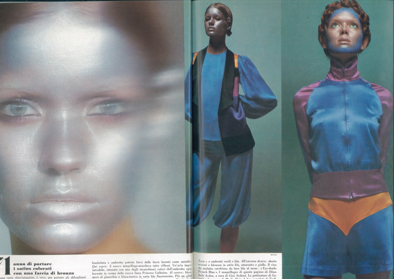 Design is fine. History is mine. — Pages from Vogue Italia, 1971. Condé ...