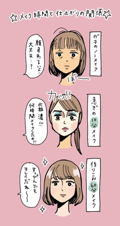 k32ru:オキ エイコさんはTwitterを使っています 「最強に作りこんだフルナチュラルメイクの人に対して...