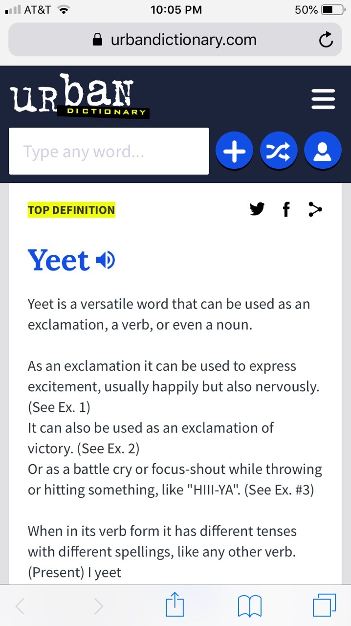 Let’s Go Lesbians — Has anyone seen the top definition of yeet on...