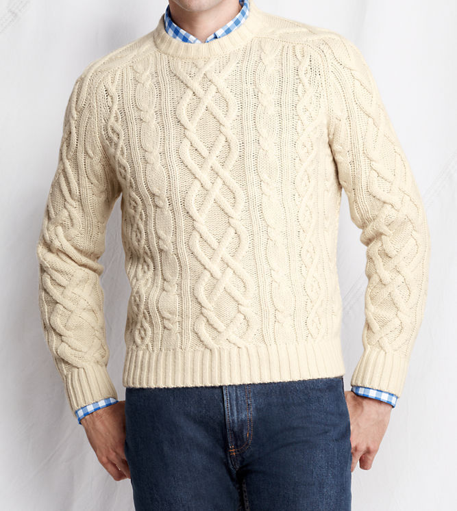 Lands’ End New Arrival: Cashmere Aran Sweater Hm.... | This Fits ...