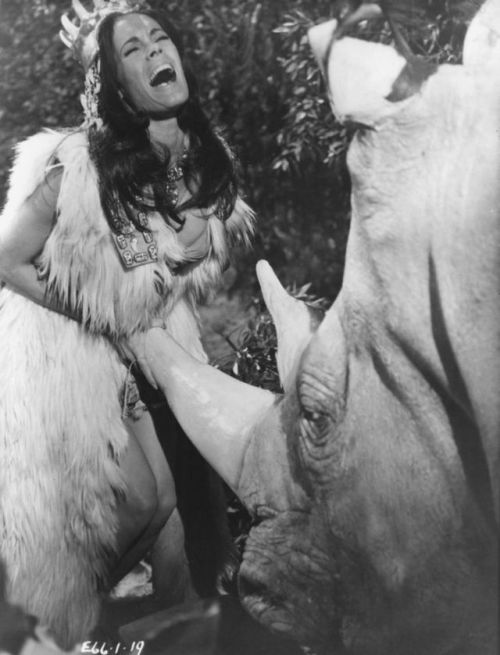 The White Rhino.Martine Beswick & Edina Ronay, Prehistoric...