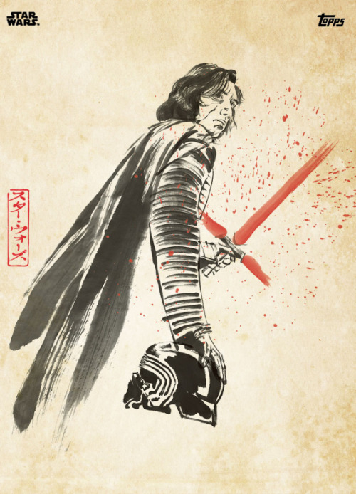 sleemo:Rey and Kylo Ren | Topps cards - Ink & Brush set[...