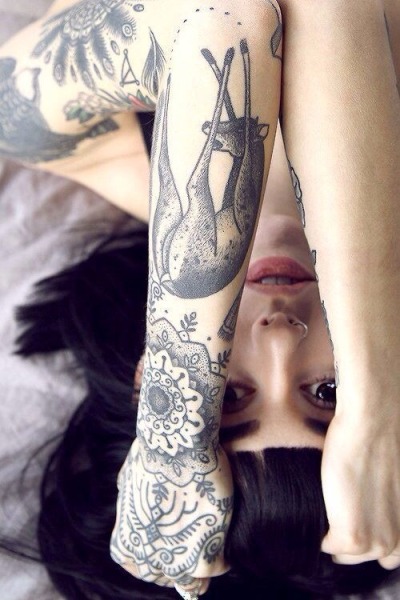 girl sleeve tattoos tumblr