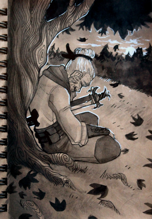 scillasartdays:Inktober day 2: Tranquil