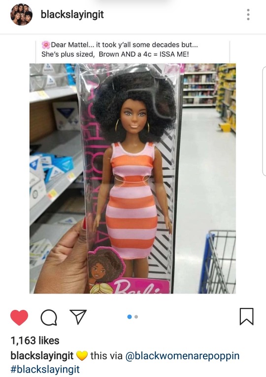 barbie with natural hair