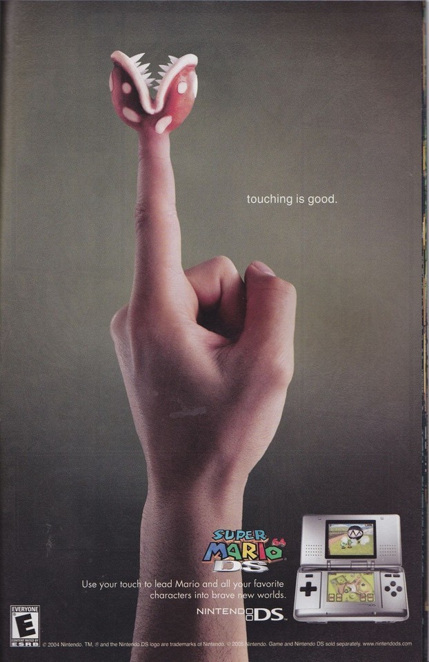 Video Game Print Ads — 2004 ad for Super nario 64 DS ...