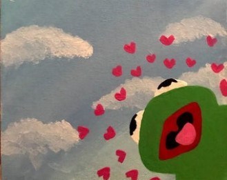 Image Of Kermit Painting Tik Tok Explore Tumblr Posts And Blogs.