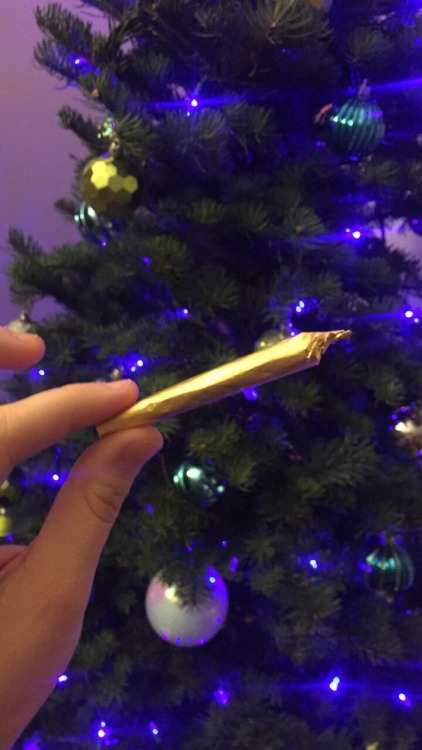 lustingmoon:Christmas calls for 24k gold joints