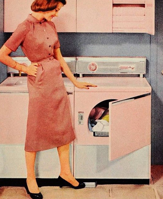 Millennial Pink Laundry Room