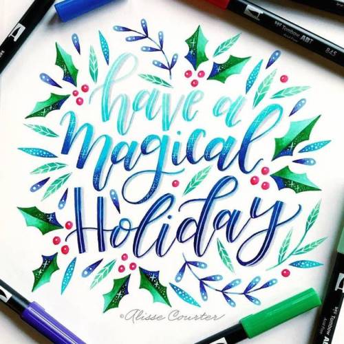 thedailytype:Have a magical holiday ✨ .From a beautiful work...