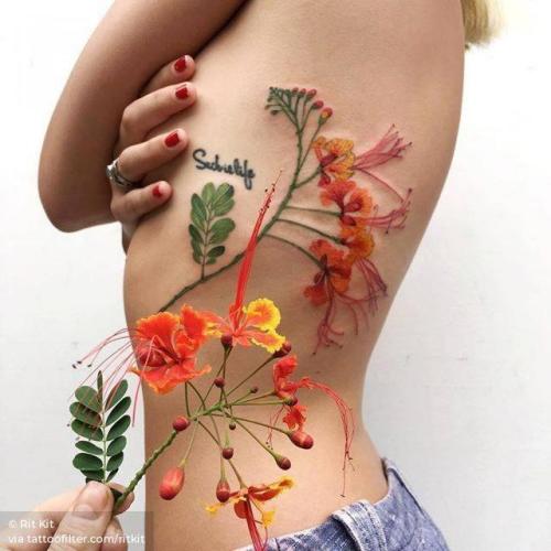 By Rit Kit, done in Denpasar. http://ttoo.co/p/32977 flower;caesalpinia;big;rib;facebook;nature;twitter;ritkit;illustrative