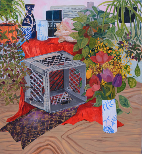 mrhoneybunny:Anna Valdez“Trove”2016, oil on canvas, 52″ x...