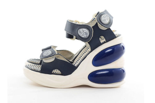 y2kaestheticinstitute:Very blobby platform sandals by 9&Co,...