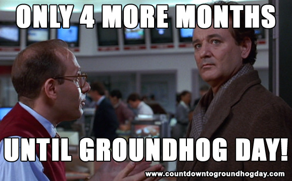 4 months until Groundhog Day