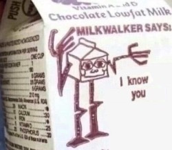 shittycryptids:MILKWALKER. It knows you.