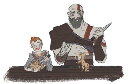 meltdraw:Atreus is such a precious boy. ಥ_ಥ