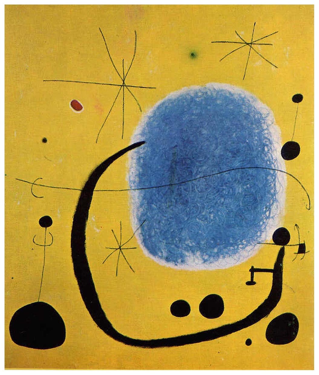 artist-miro:
â€œ The Gold of the Azure, Joan Miro
Medium: oil,canvas
https://www.wikiart.org/en/joan-miro/the-gold-of-the-azure
â€