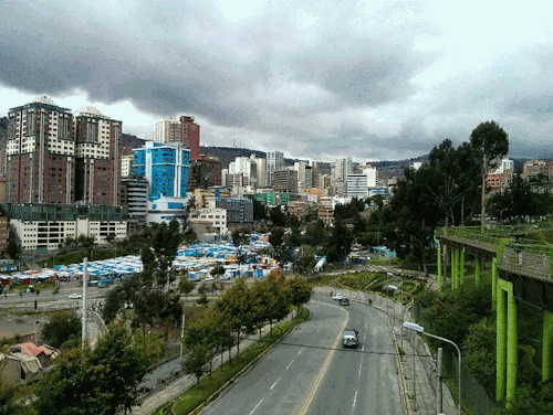 Animated Traffic in La Paz.