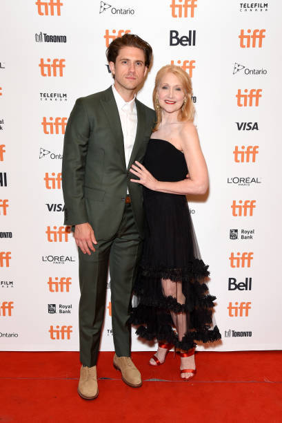 crispypinenuts:Aaron Tveit and Patricia Clarkson attend the ‘Out...