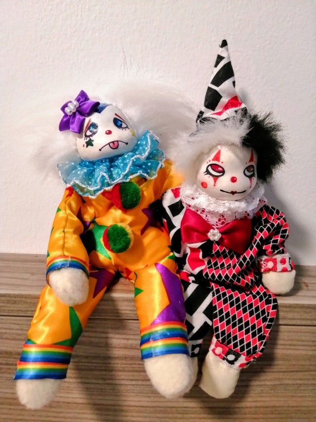 small but knowing clown doll