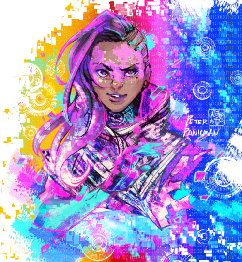 Overwatch aleksandra zaryanova Zarya sombra olivia colomar fan art my works doodles Just for Fun