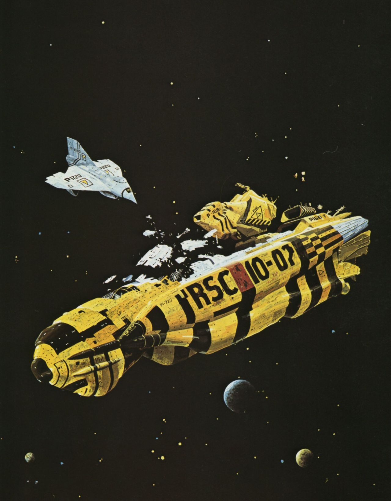 70s Sci-Fi Art: Chris Foss art, from this feature by Jeff Love