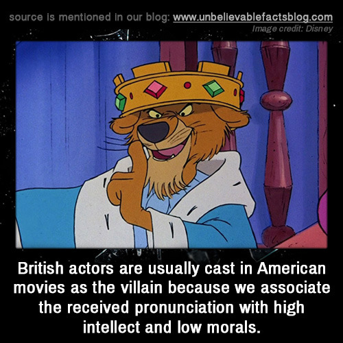movies Entertainment accent british facts