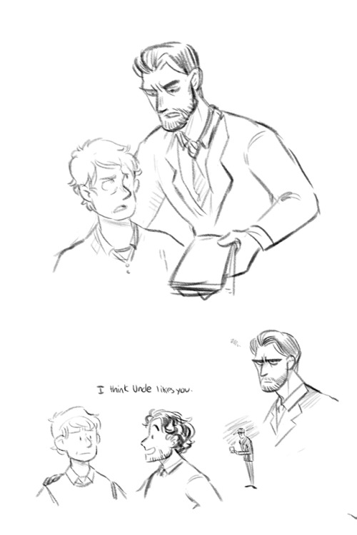 seadeepspaceontheside:Bagginshield AU where Thorin (Thomas)...