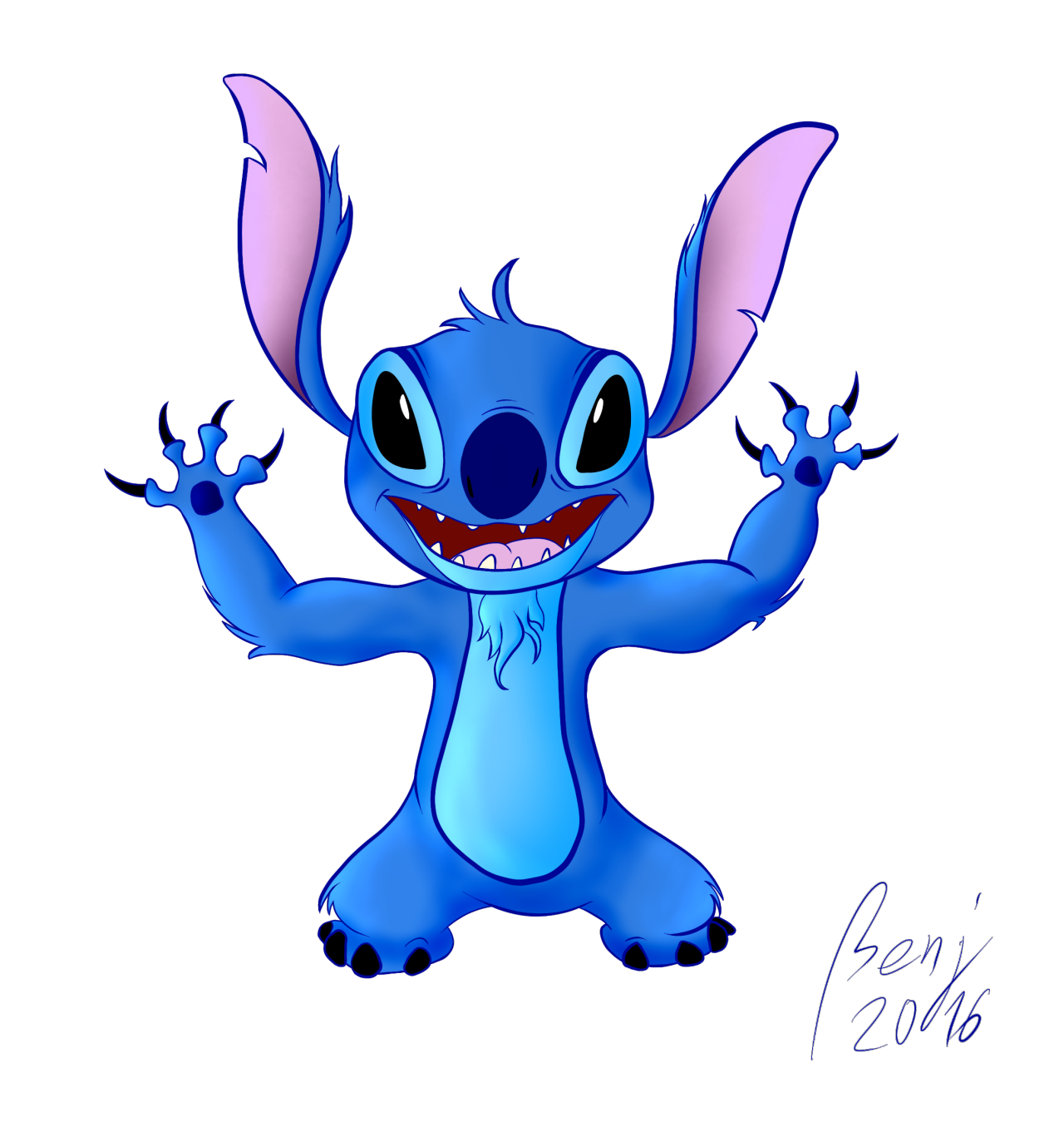 Benj's Art Portfolio — a friend asked my to draw stitch … here you are