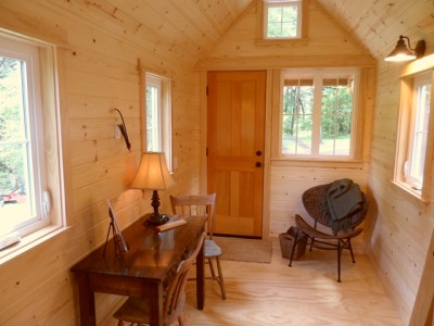 darlingamericancurl:<br /><br />For those in the Pacific North West, this is for you.  The Oregon Cottage Company has designed a jewel.  This 8’ 6” x 20’ is in my top 5 of the tiny house design.  This home has a full size bathtub, a closet for the washer/dryer (the only hidden washer space that I have come across), and a loft that comfortable sleeps four, or sleeps two with space for clothes storage.  This home can be built by the company for a mere $38,000 (the average home price in Oregon is $321,797) or the plans are available for free at the website.  <br />You can find out more information about the home here or you can download the basic plans here.  <br />