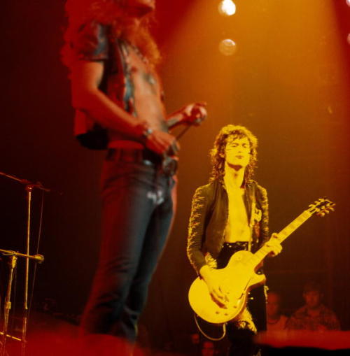 jefferson-mad-hippie:Led Zeppelin performing live onstage...