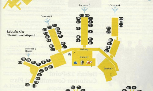 salt lake city airport map