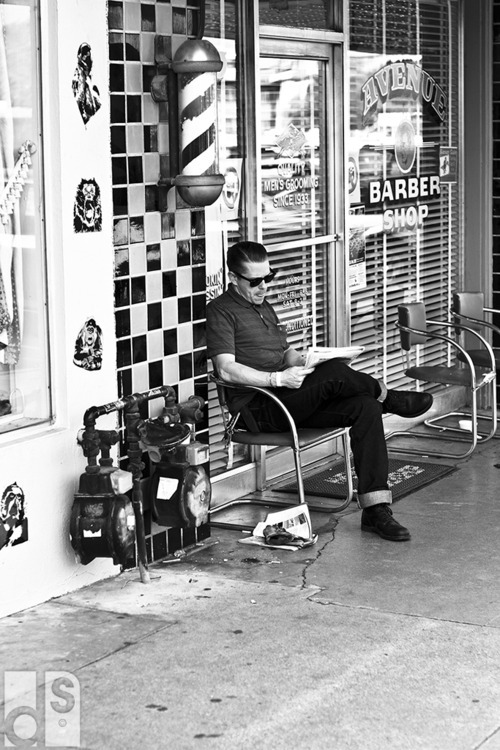 Barber Shop Boots and jeans Slick Pomade