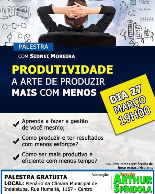 Vamos participar? Será amanhã na Câmara Municipal de...