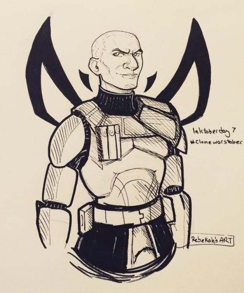 rebekahs-art:Day 7: Captain Rex. (Yay! Finally got caught...