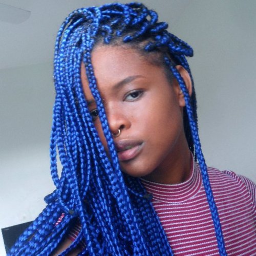 blue braids on Tumblr