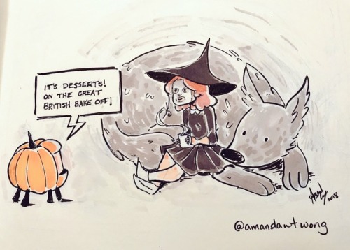 amandawtwong:Inktober Day 3 - even witches need to throw on a...