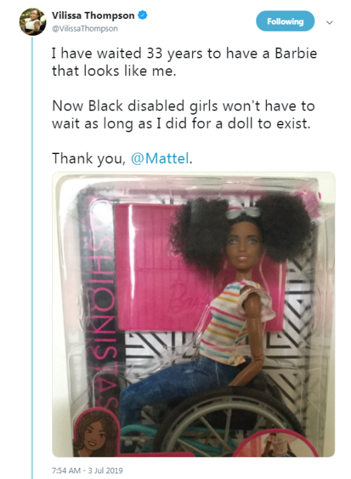 black disabled barbie