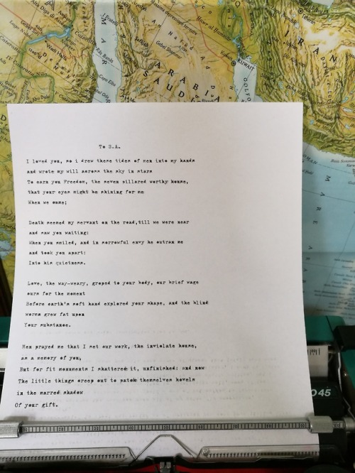 sevenpillarsofwisdom:I received a typewriter for my bday and...