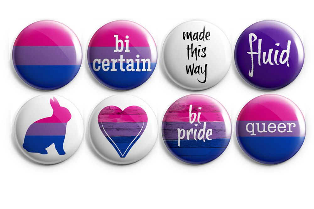 Bifurious Bisexual Pride Enamel Pin