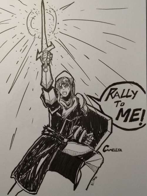 ravagerorr:2018 Inktober - Day 5 - our resident paladin doing...