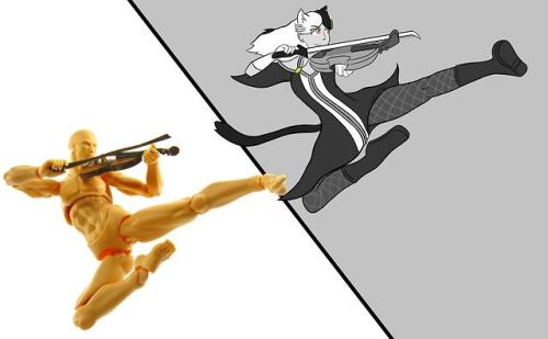 Saw these high impact violin poses a while back on Tumblr and...