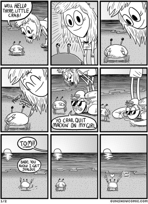 twowandsandadrink:tastefullyoffensive:“Crab’s Lost Love”...