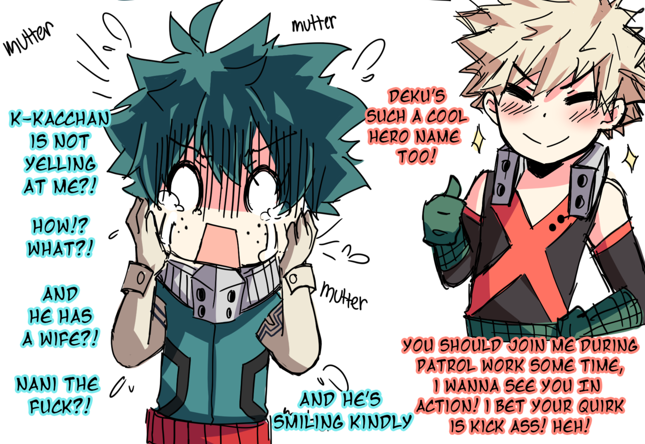 Kim's art dump — Canon Deku meets Villain waifu Deku’s husband...