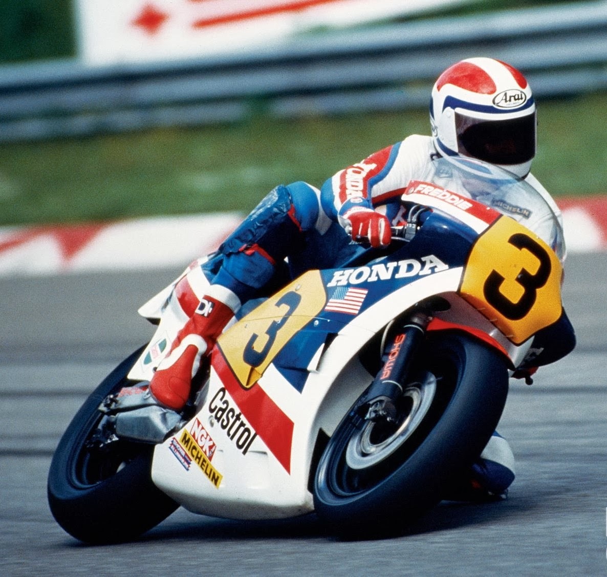 Freddie Spencer on a Honda NS500 in 1983. - Legends of Racing