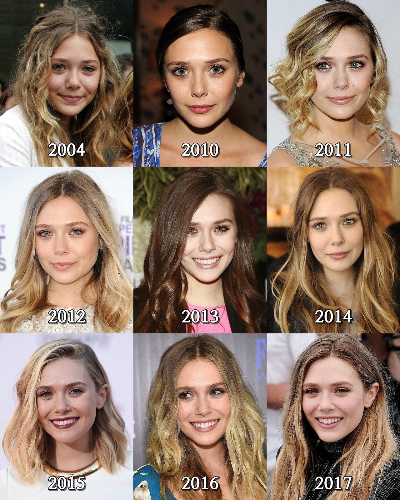 Elizabeth Olsen through the years